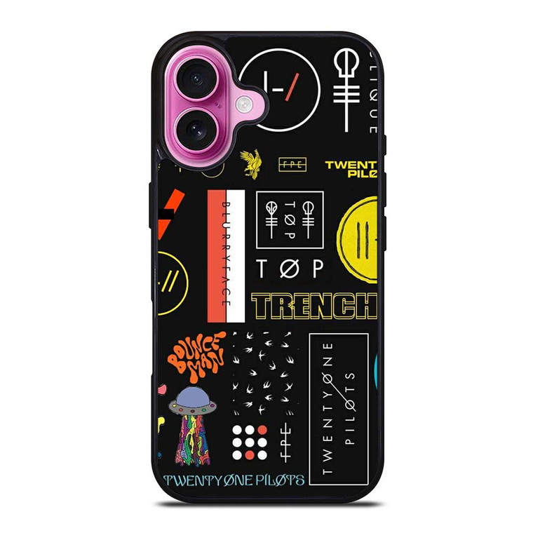 TWENTY ONE PILOTS LOGO COLLAGE iPhone 16 Plus Case