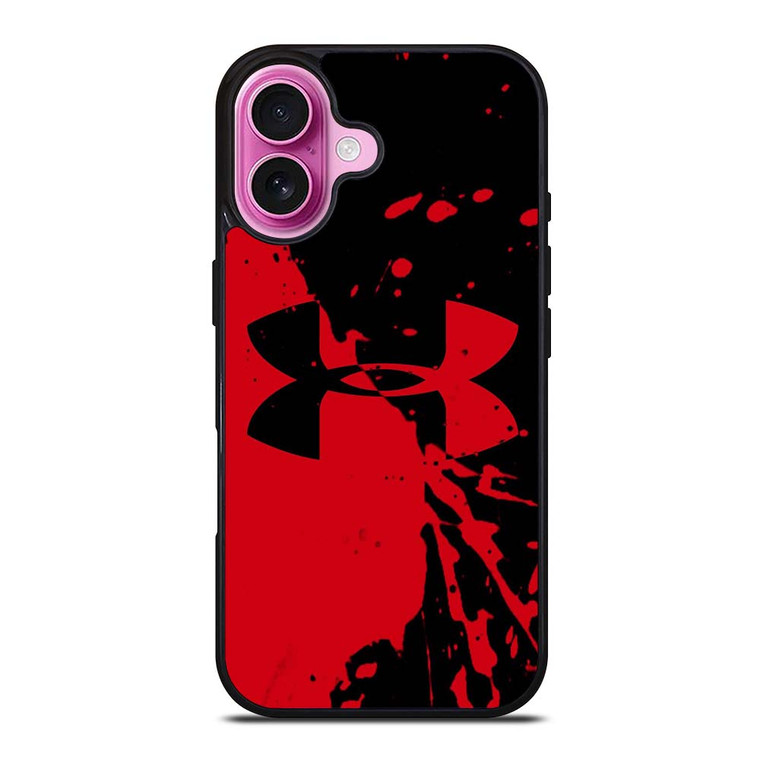 UNDER ARMOUR LOGO RED BLACK iPhone 16 Plus Case