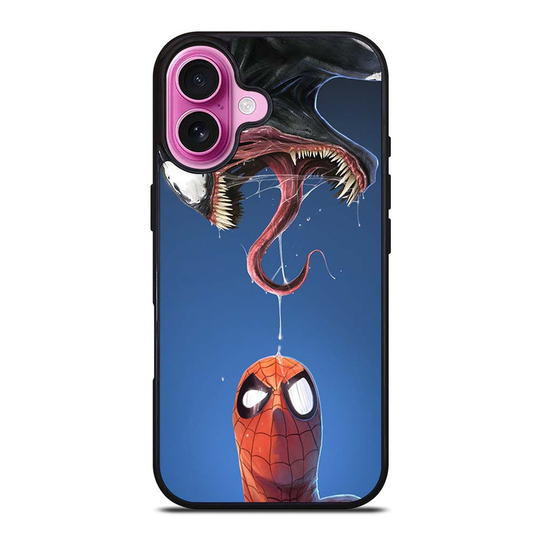 VENOM VS SPIDERMAN VILLAIN iPhone 16 Plus Case