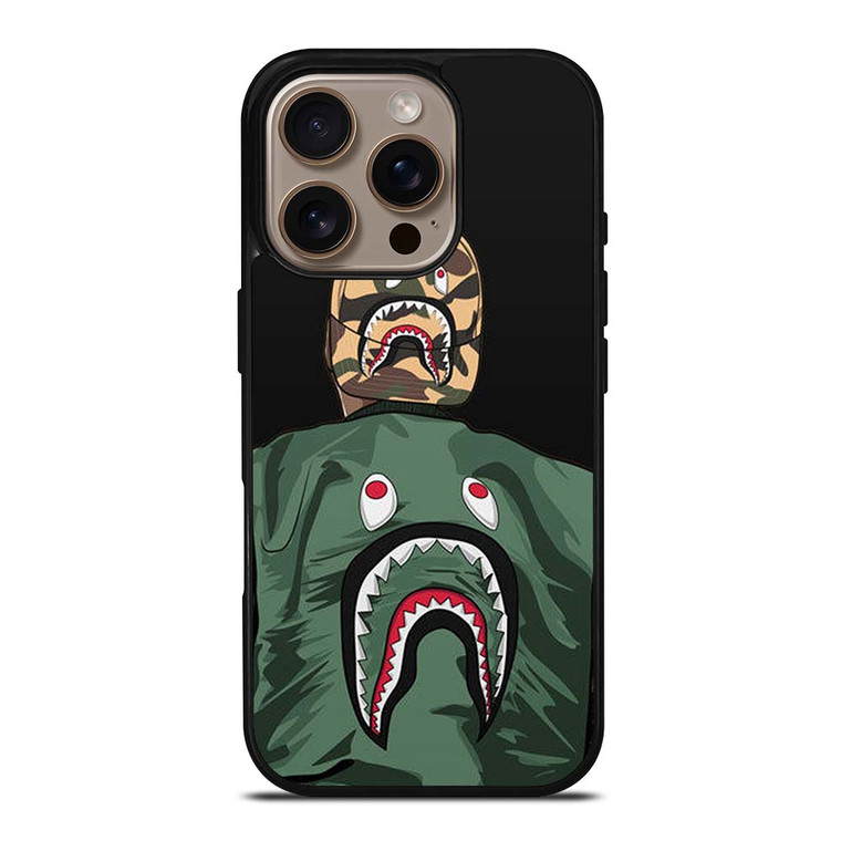 BLAISE TRAVIS HOODIE BAPE SHARK iPhone 16 Pro Case