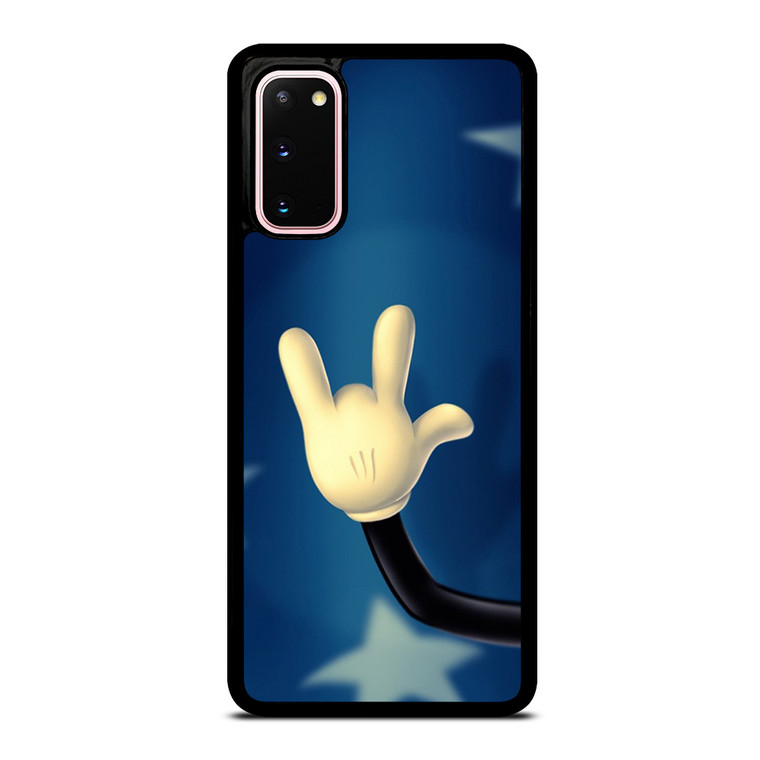 MICKEY MOUSE FINGER STYLE Samsung Galaxy S20 Case