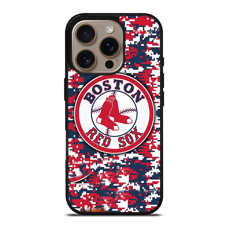 BOSTON RED SOX CAMO iPhone 16 Pro Case