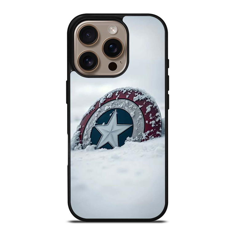 CAPTAIN AMERICA SHIELD SNOW iPhone 16 Pro Case