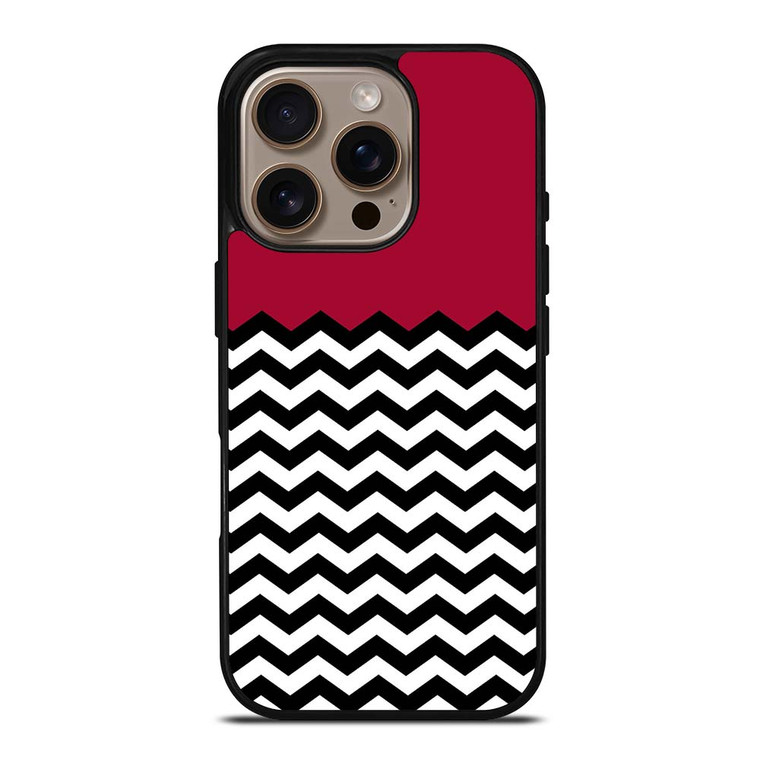 COLORBLOCK DARK RED CHEVRON iPhone 16 Pro Case