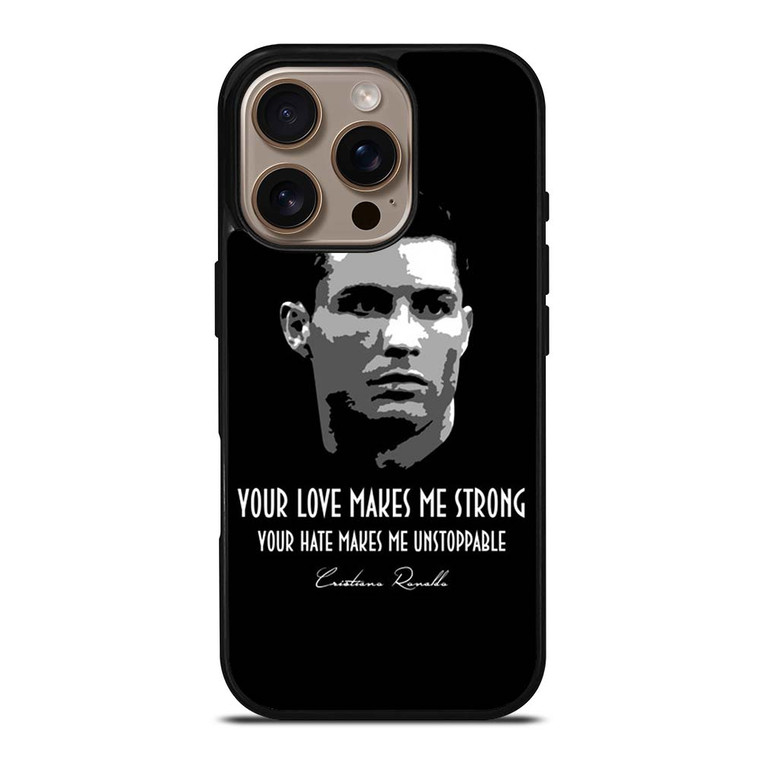 CRISTIANO RONALDO CR7 QUOTE iPhone 16 Pro Case