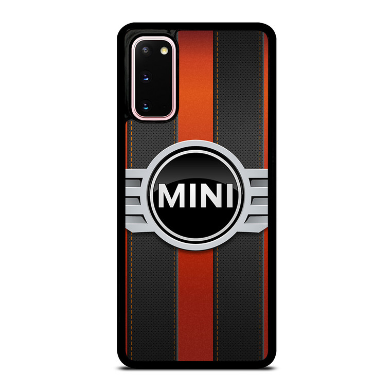 MINI COPER LOGO BLACK RED STRIPES Samsung Galaxy S20 Case