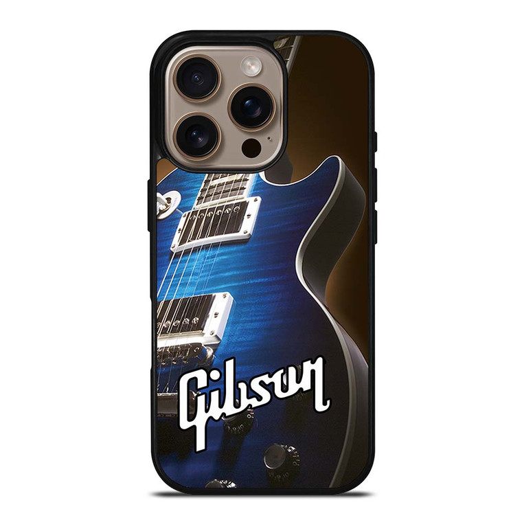 GIBSON GUITAR BLUE iPhone 16 Pro Case