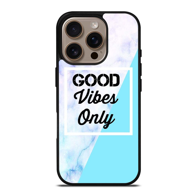 GOOD VIBES ONLY MARBLE iPhone 16 Pro Case