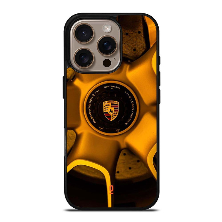 RIM OF PORSCHE CAR LOGO iPhone 16 Pro Case