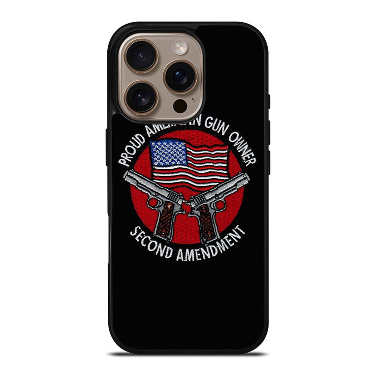 SECOND AMENDEMENT AMERICAN GUN iPhone 16 Pro Case