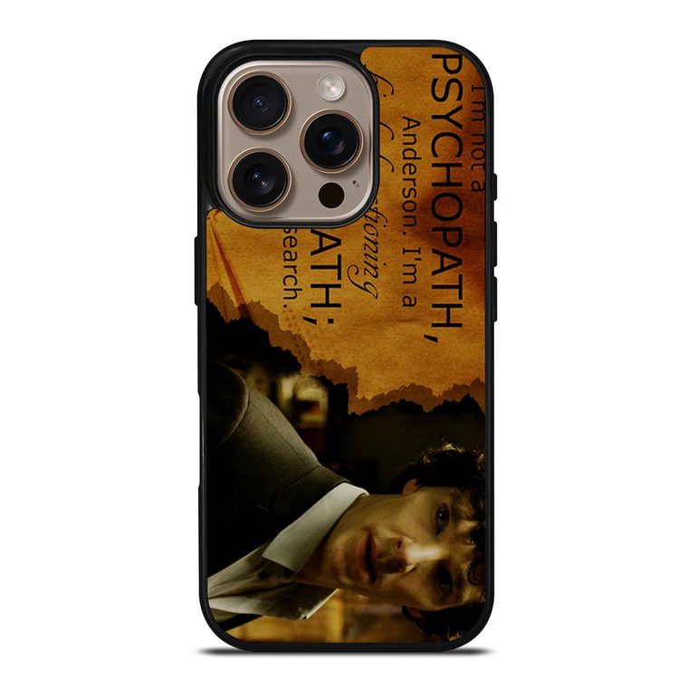 SHERLOCK HOLMES PSYCHOPATH iPhone 16 Pro Case
