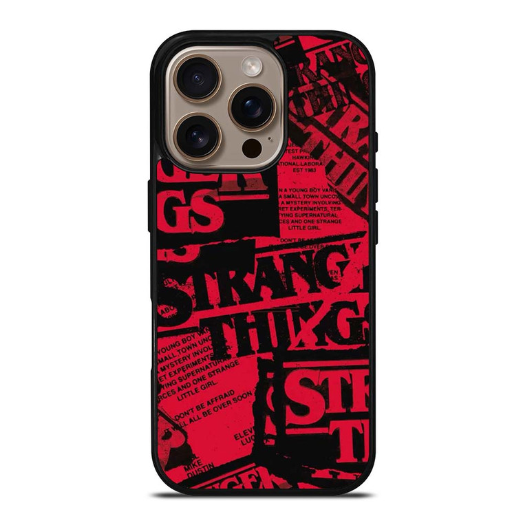 STRANGER THINGS ART LOGO iPhone 16 Pro Case