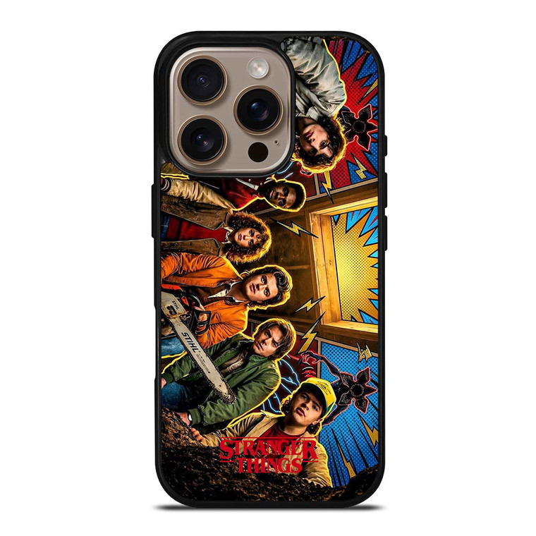 STRANGER THINGS CHARACTERS ART iPhone 16 Pro Case