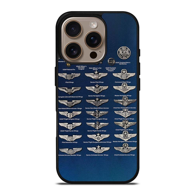 US AIR FORCE ARMY BADGE iPhone 16 Pro Case