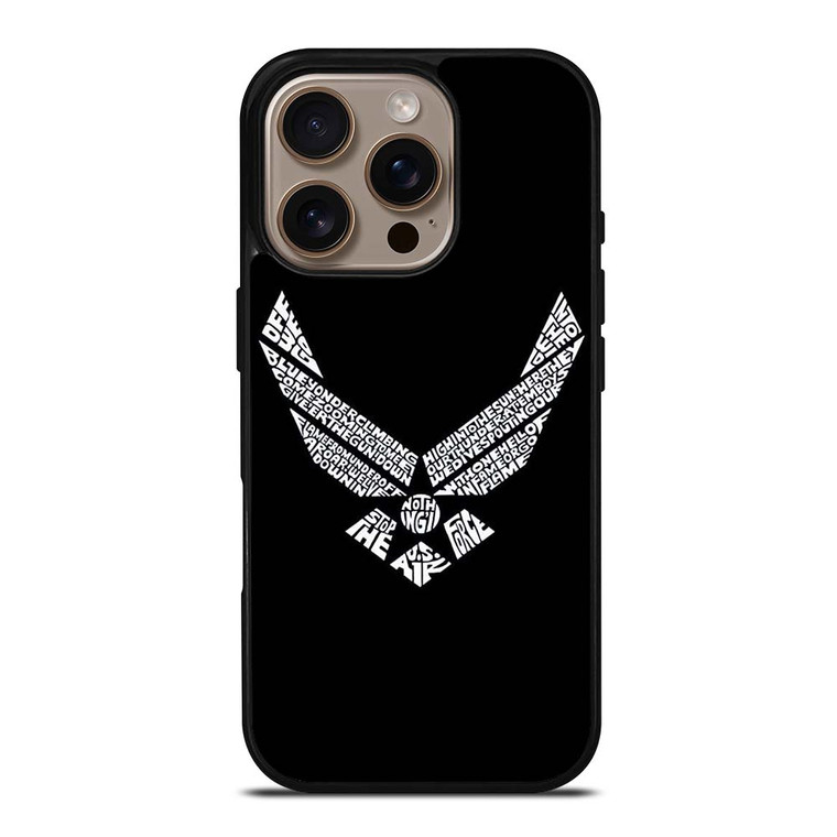 US AIR FORCE MONOGRAM LOGO iPhone 16 Pro Case