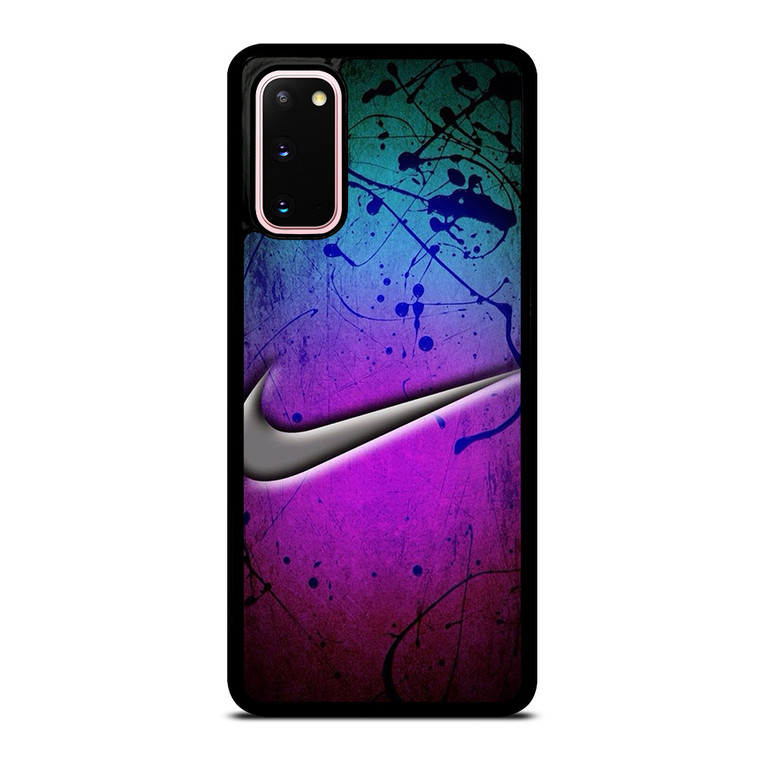 NIKE LOGO GREEN VIOLET Samsung Galaxy S20 Case NIKE LOGO GREEN VIOLET Samsung Galaxy S20 Case