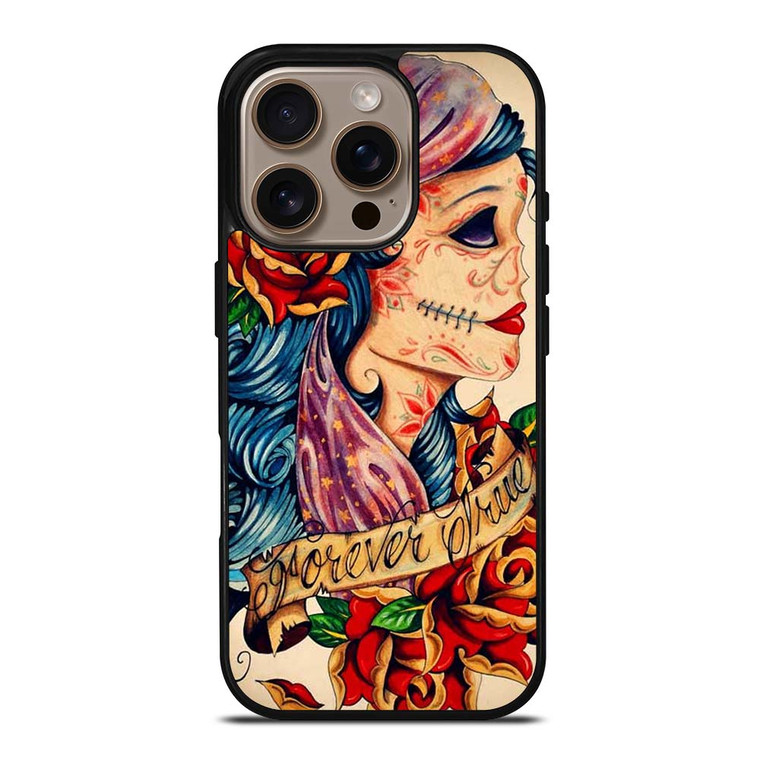 VINTAGE SUGAR SCHOOL TATTOO iPhone 16 Pro Case