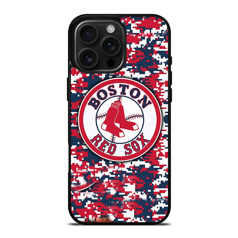 BOSTON RED SOX CAMO iPhone 16 Pro Max Case
