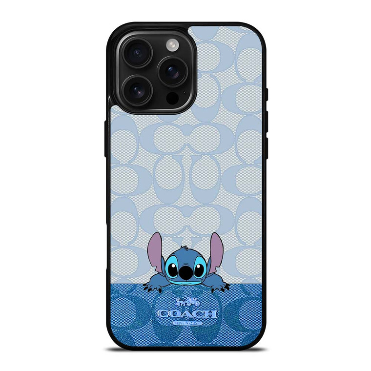 COACH NEW YORK LOGO STITCH DISNEY iPhone 16 Pro Max Case