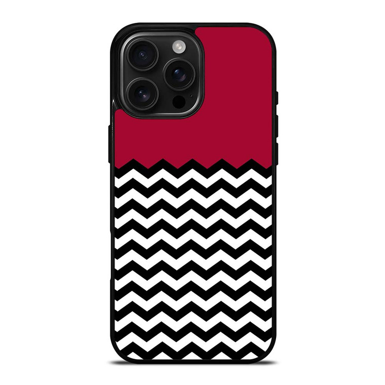 COLORBLOCK DARK RED CHEVRON iPhone 16 Pro Max Case
