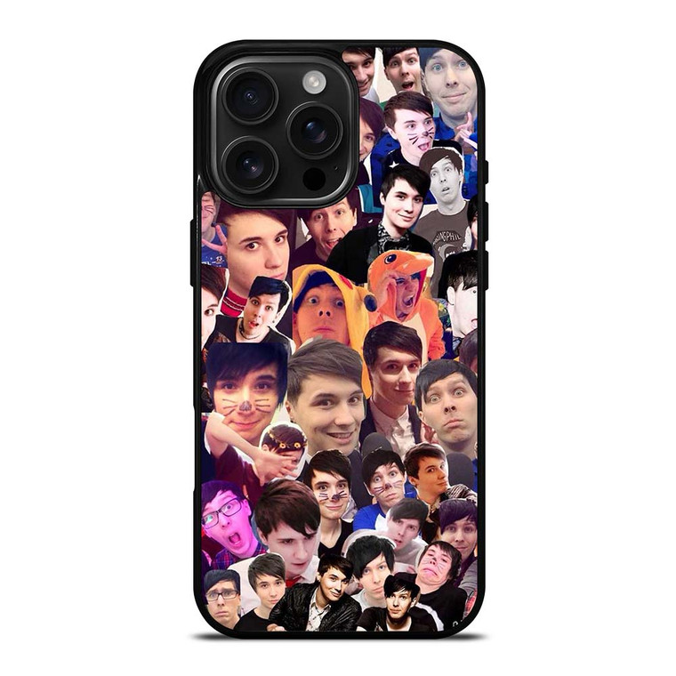 DAN AND PHIL COLLAGE iPhone 16 Pro Max Case