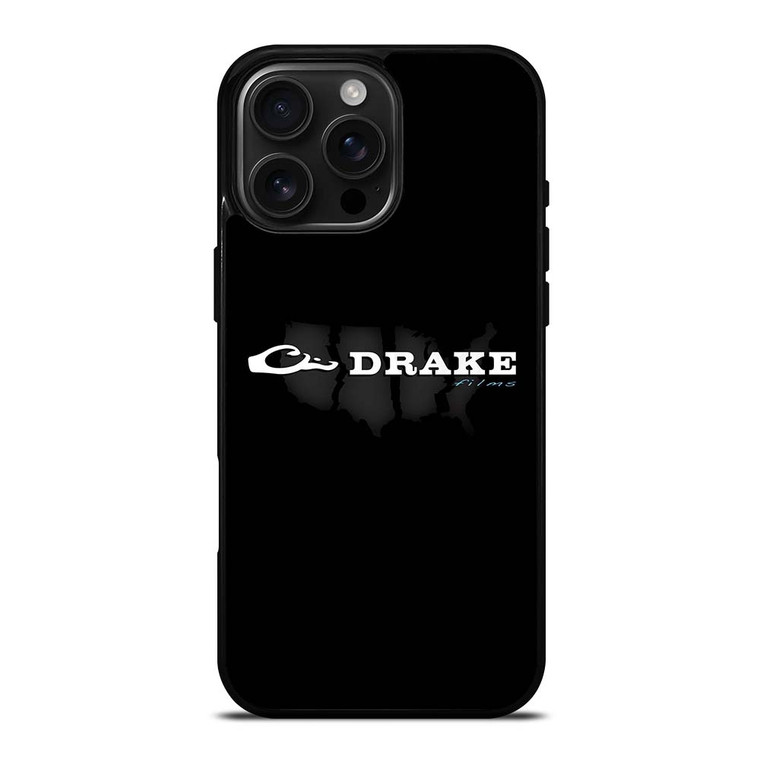 DRAKE WATERFOWL BLACK LOGO iPhone 16 Pro Max Case