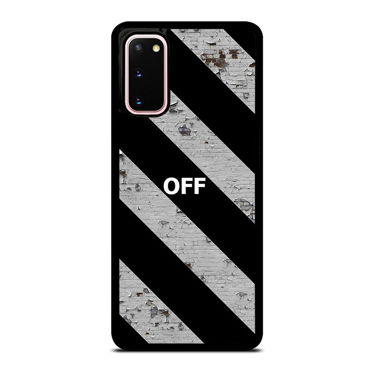 OFF WHITE LOGO STRIPE Samsung Galaxy S20 Case