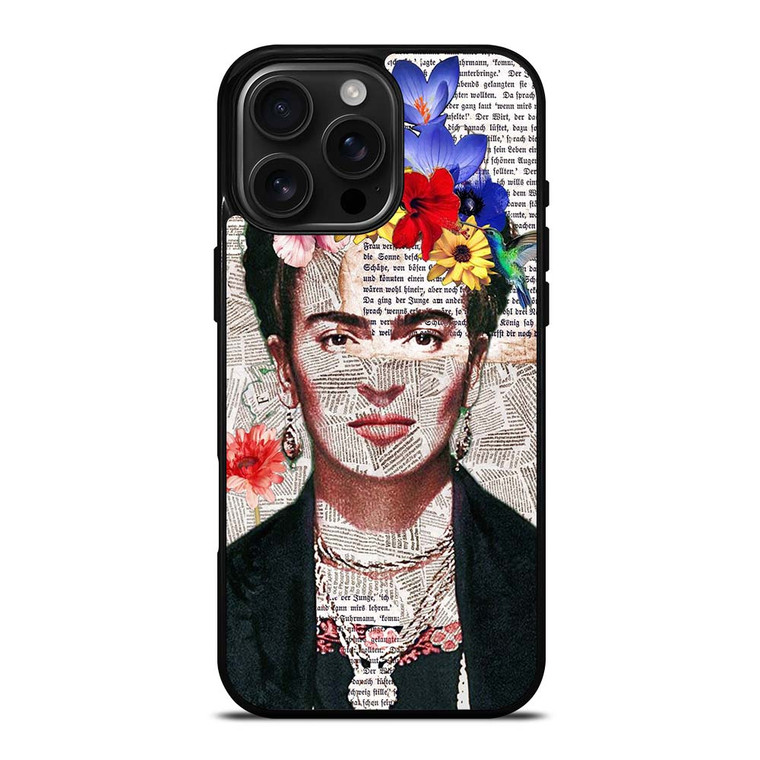 FRIDA KAHLO NEWSPAPER iPhone 16 Pro Max Case
