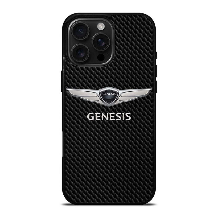 GENESIS CAR LOGO CARBON iPhone 16 Pro Max Case