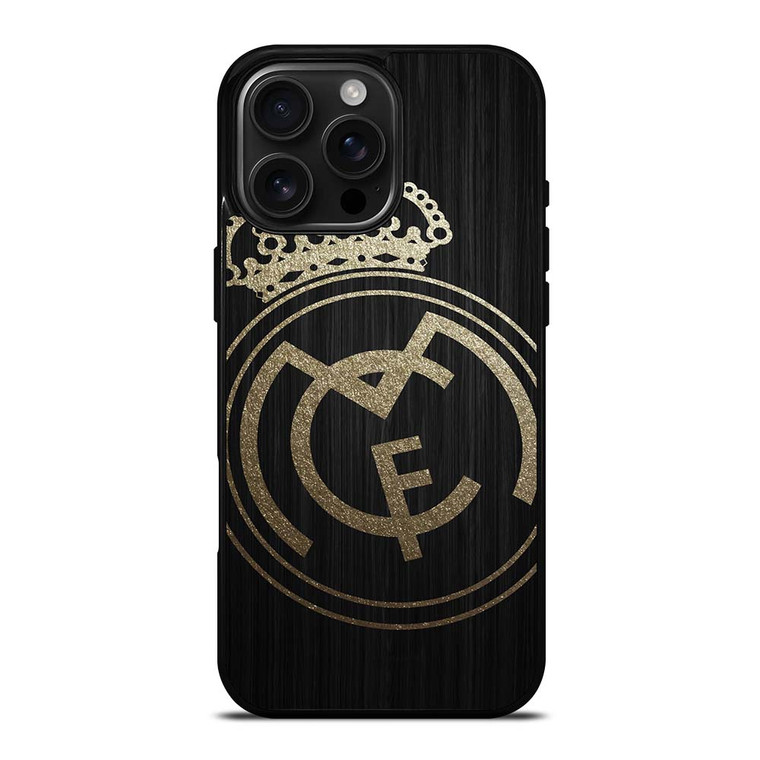 GOLD REAL MADRID LOGO iPhone 16 Pro Max Case