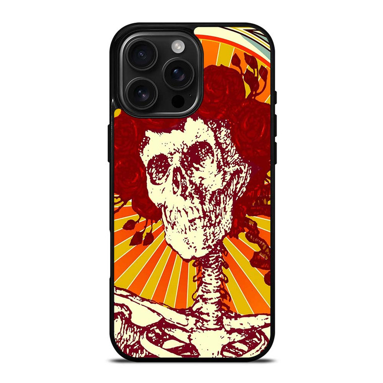 GRATEFUL DEAD SKULL ART iPhone 16 Pro Max Case