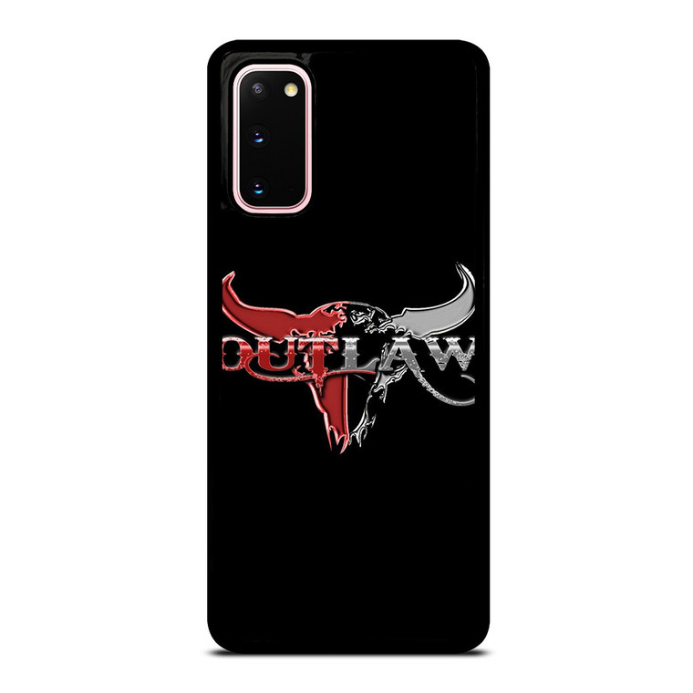 OUTLAW LOGO RED SILVER METAL Samsung Galaxy S20 Case
