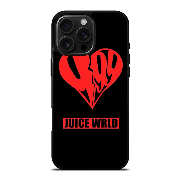 JUICE WRLD 999 HEART LOGO iPhone 16 Pro Max Case