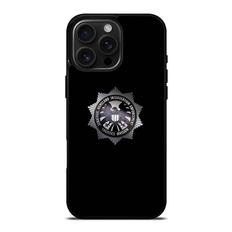 MARVEL AGENTS OF SHIELD METAL LOGO iPhone 16 Pro Max Case