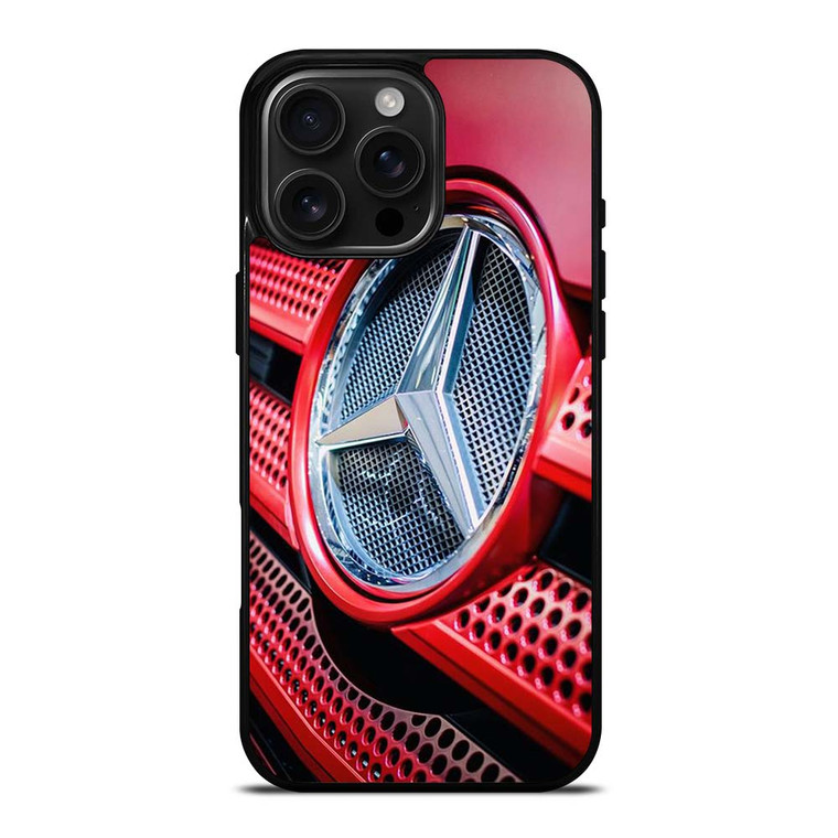 MERCEDES BENZ LOGO EMBLEM RED iPhone 16 Pro Max Case
