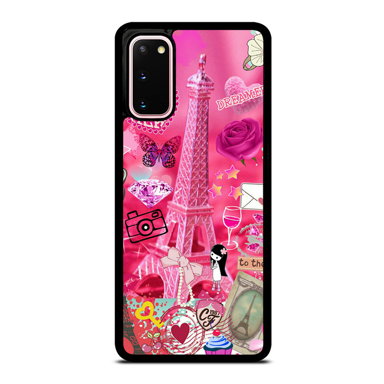 PINK PARIS CUTE Samsung Galaxy S20 Case