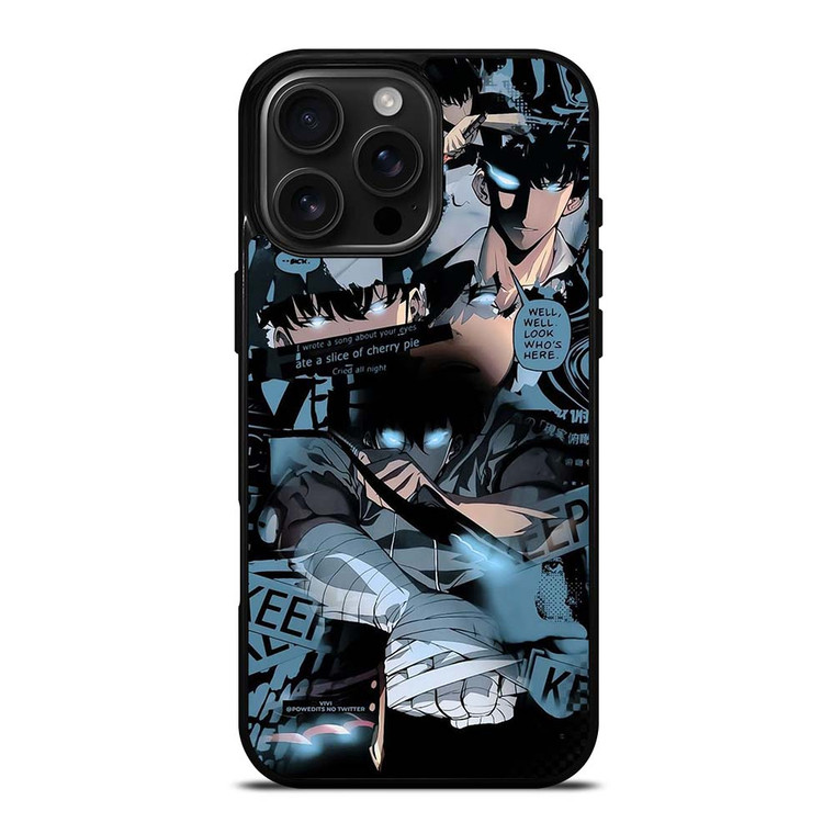 SOLO LEVELING SUNG JIN WOO COLLAGE iPhone 16 Pro Max Case