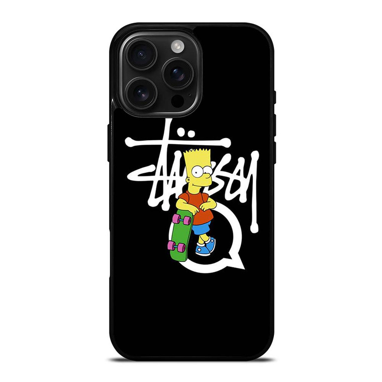 STUSSY BART SIMSON iPhone 16 Pro Max Case