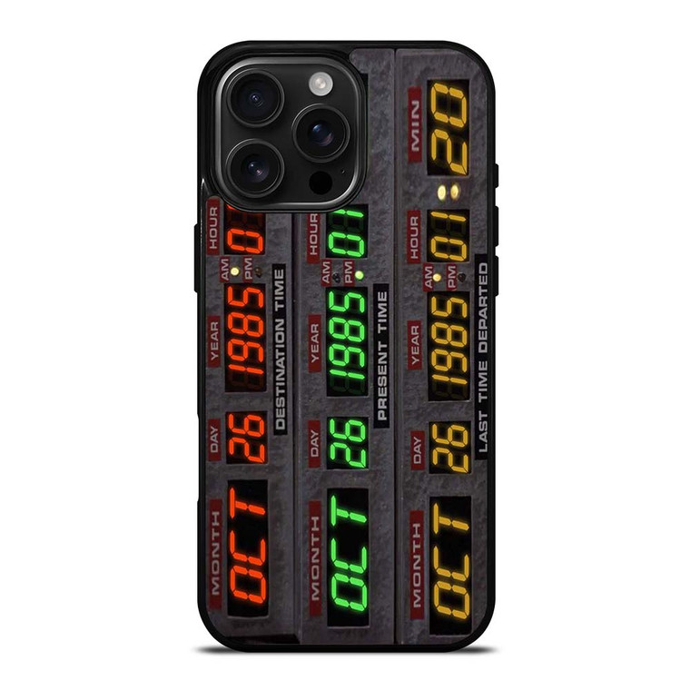 TIME CIRCUITS BACK TO THE FUTURE iPhone 16 Pro Max Case