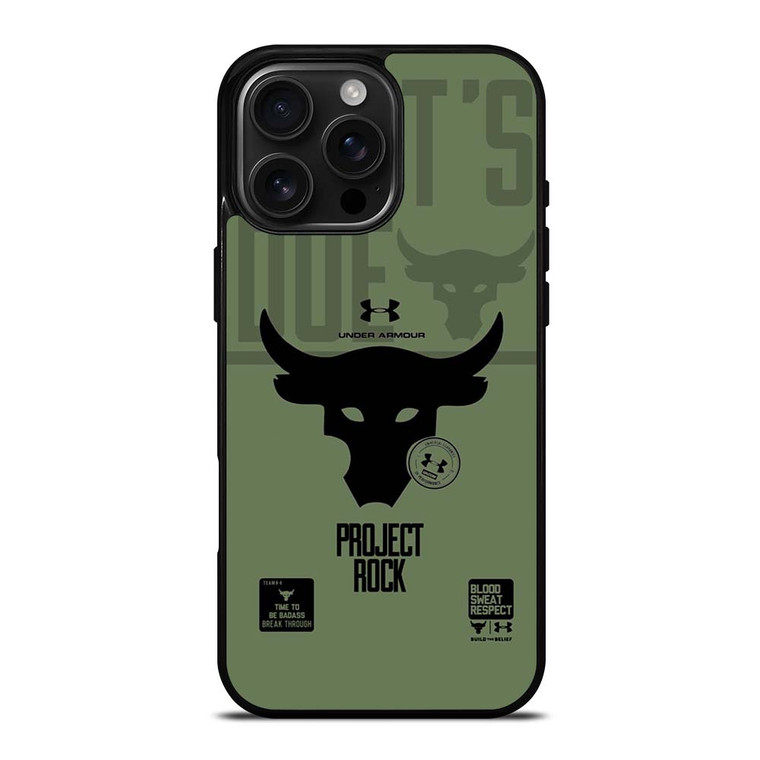 UNDER ARMOUR LOGO PROJECT ROCK iPhone 16 Pro Max Case
