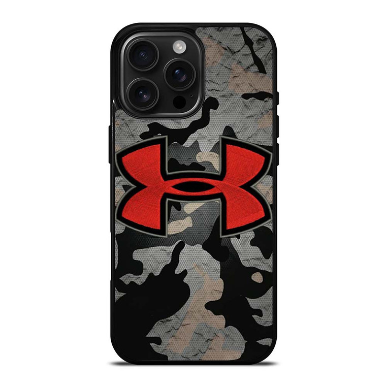 UNDER ARMOUR LOGO RED CAMO iPhone 16 Pro Max Case
