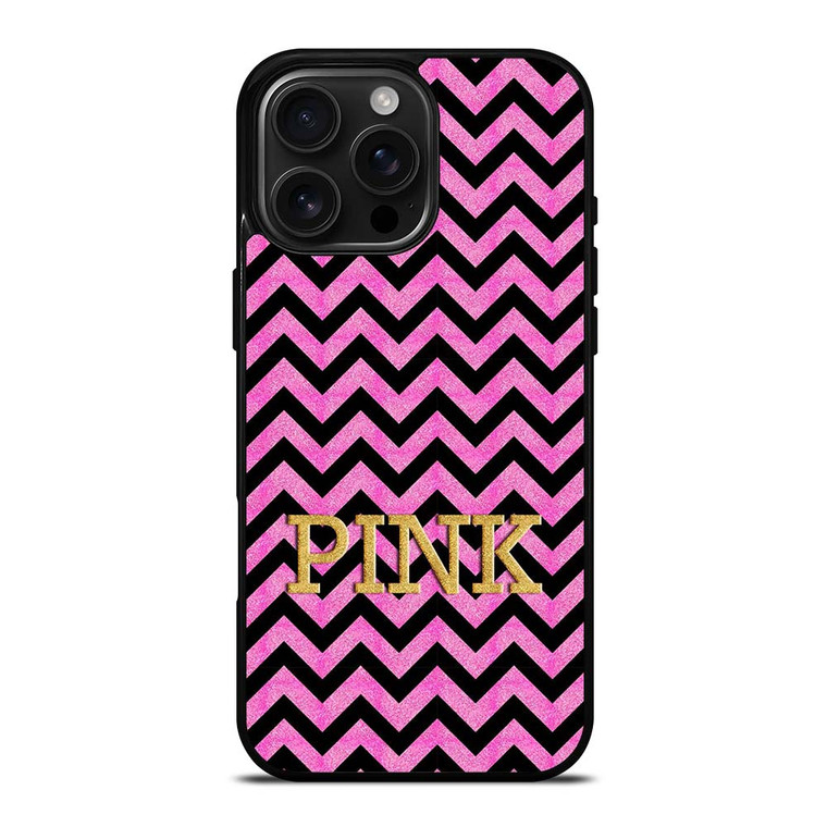 VICTORIA'S SECRET PINK CHEVRON iPhone 16 Pro Max Case