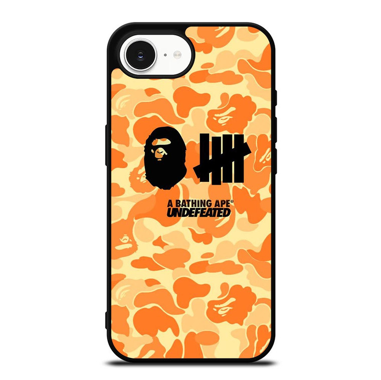 BATHING APE UNDEFEATED ORANGE CAMO iPhone 16e Case