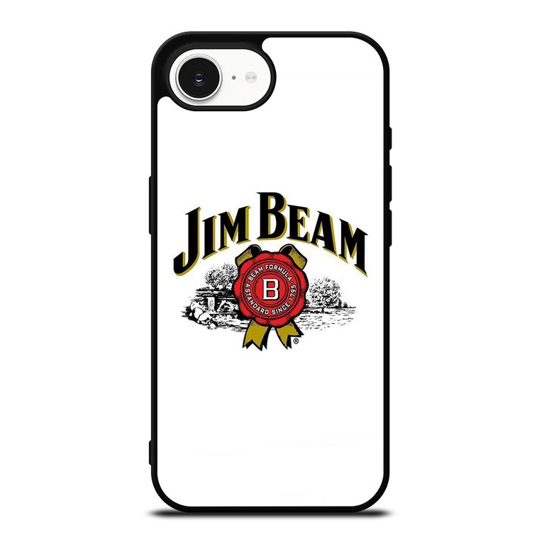 JIM BEAM WHISKEY LOGO WHITE iPhone 16e Case