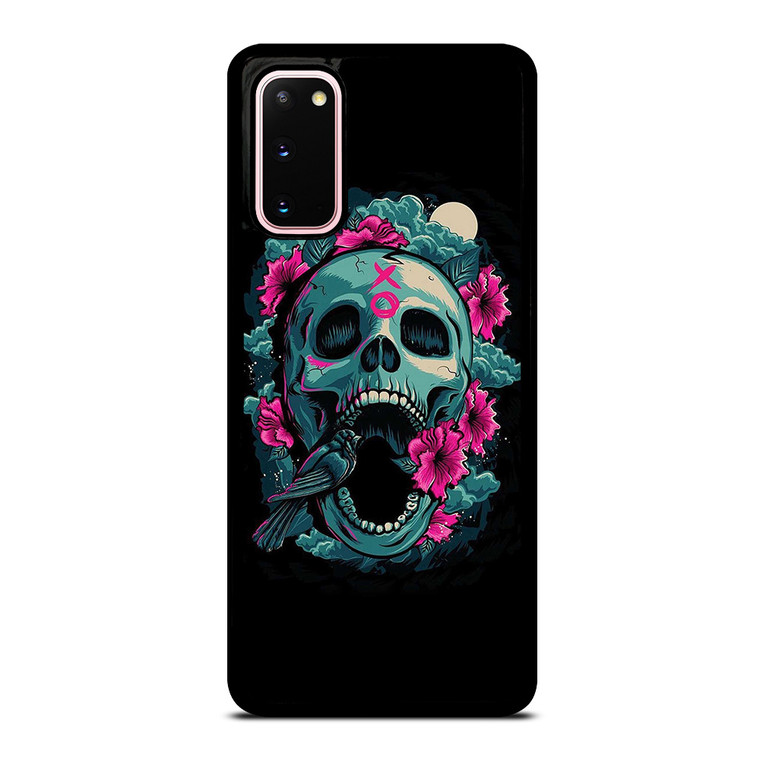 SKULL ROSE VIOLET ARTWORK Samsung Galaxy S20 Case