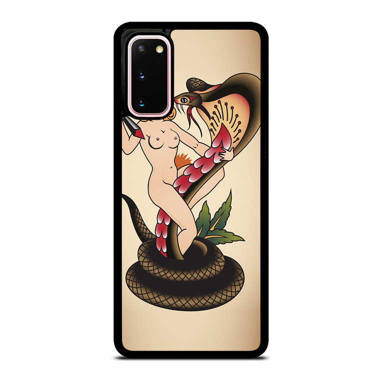 SNAKE CHAMER SAILOR JERRY TATTOO Samsung Galaxy S20 Case
