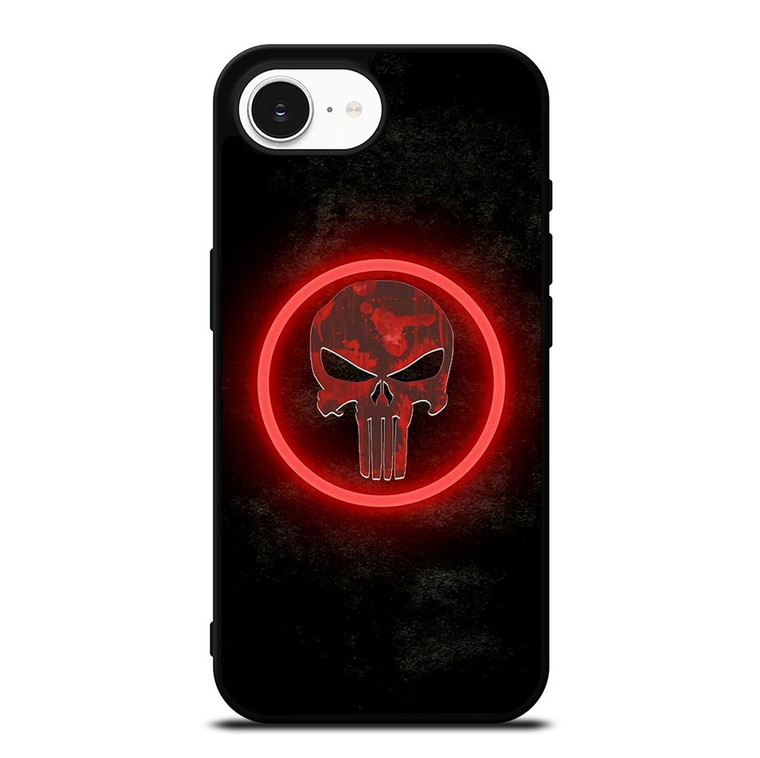 THE PUNISHER SKULL RED GLOW iPhone 16e Case