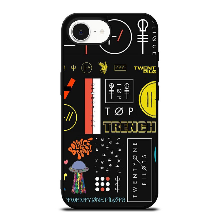 TWENTY ONE PILOTS LOGO COLLAGE iPhone 16e Case