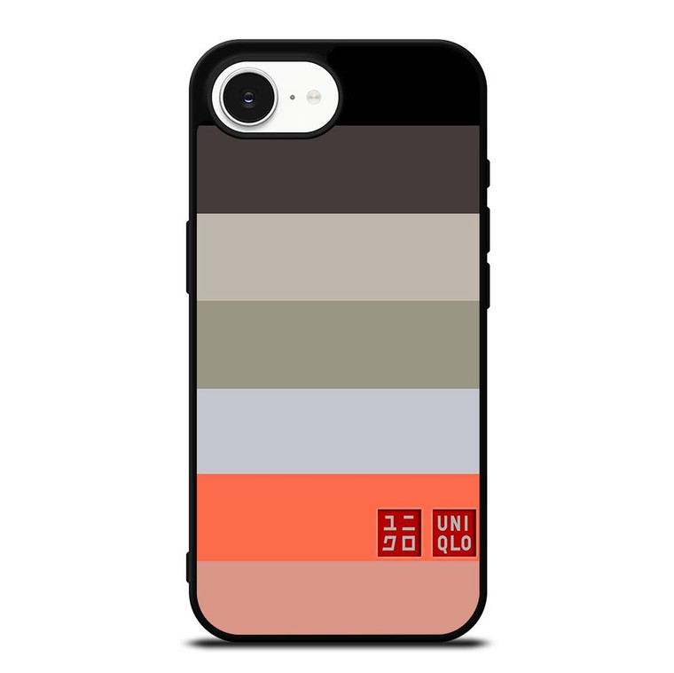 UNIQLO LOGO COLORFUL STRIPES iPhone 16e Case