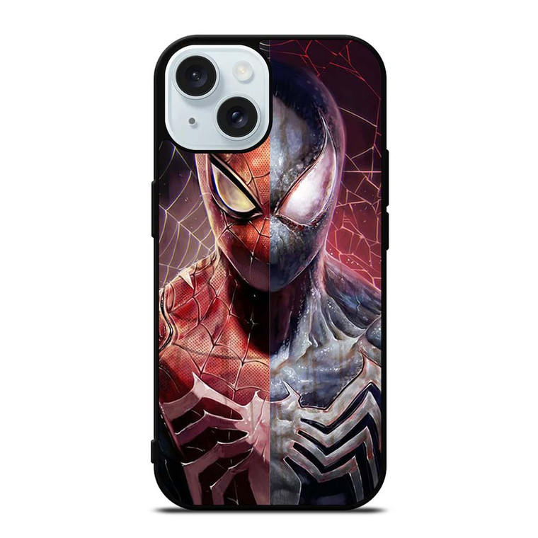 AMAZING SPIDERMAN RED AND BLACK iPhone 15  Case Cover